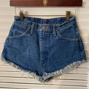 Wrangler reworked cutoff shorts 1” inseam…perfect for any summer outing